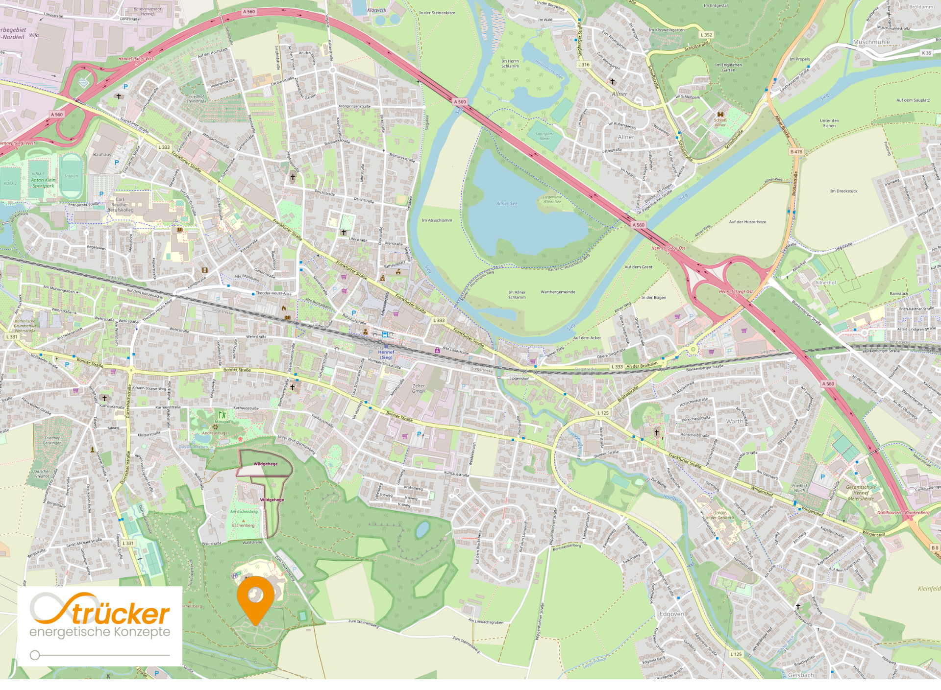 Anfahrtskarte Zum Steimelsberg 1